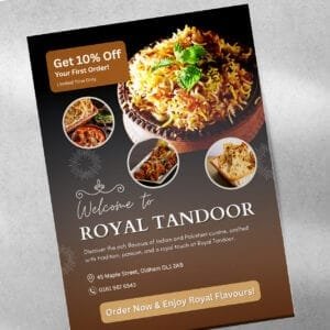 Restaurant Flyer Design — SAJ Creative